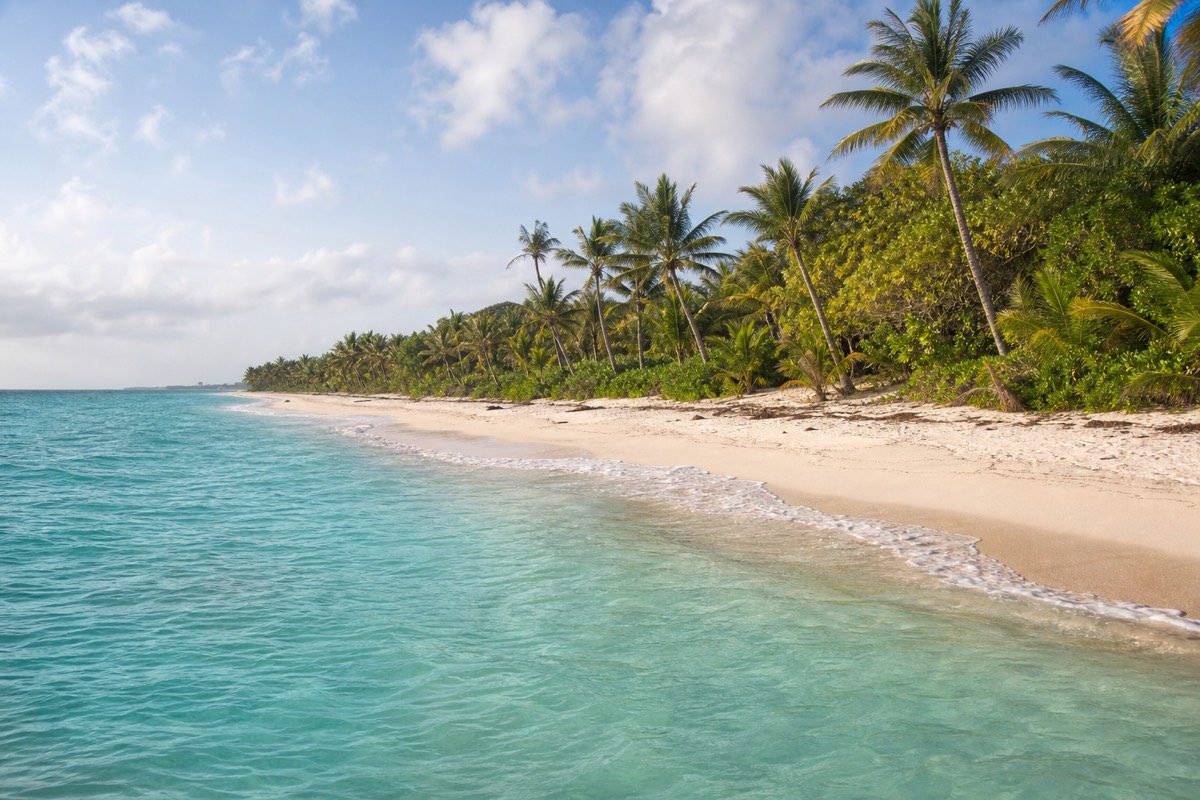 The Riviera Maya coast, the base for most private tours